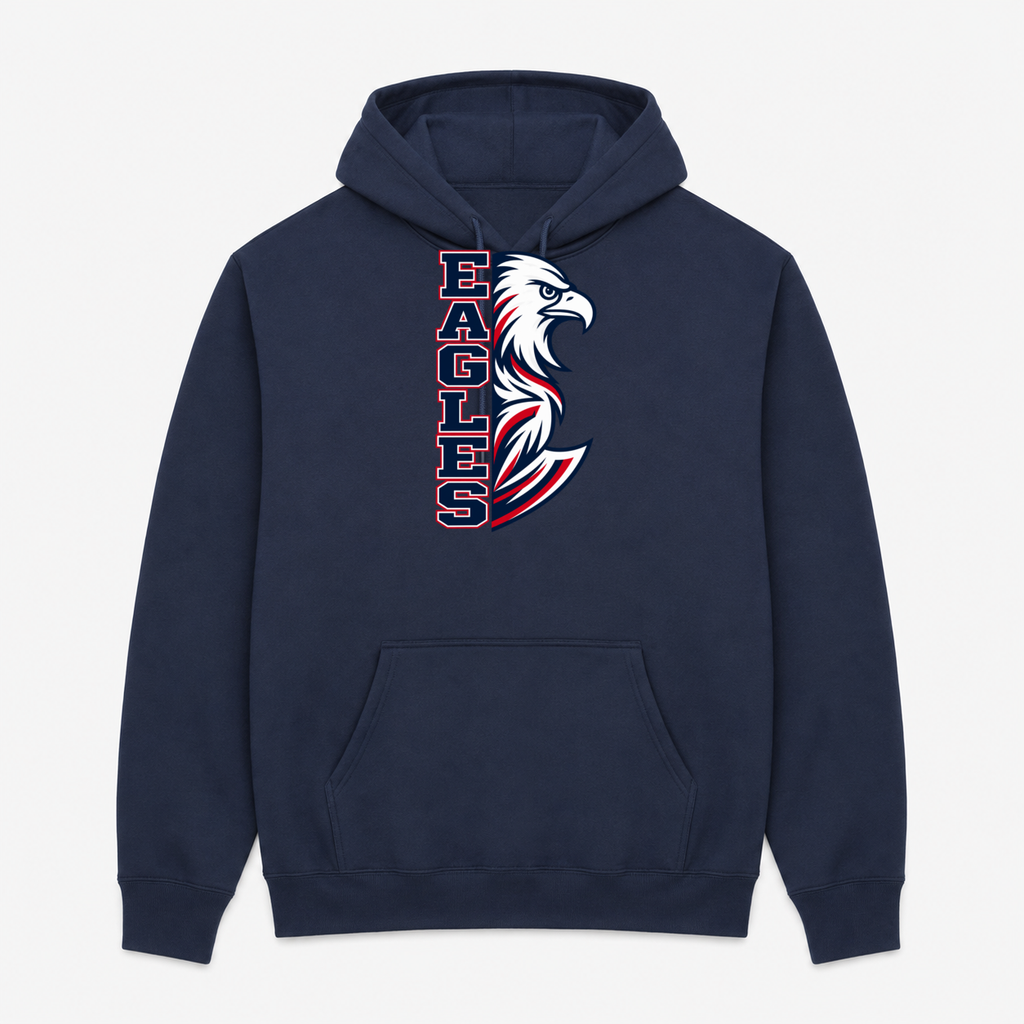 Madrona pullover hoodie with Design 3 above pocket