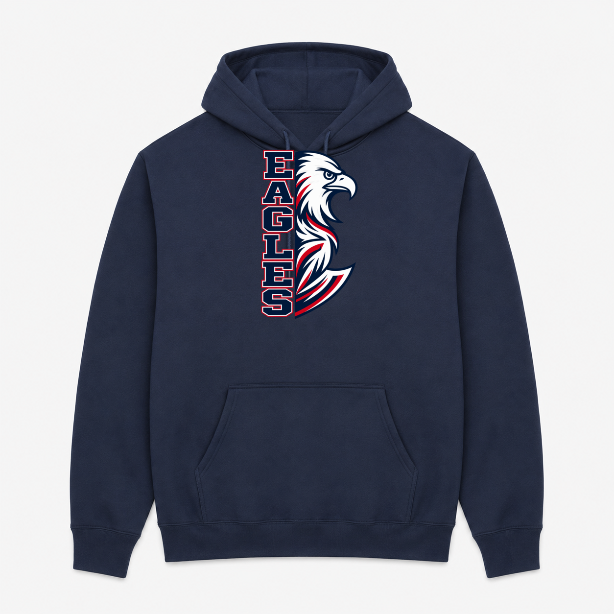 Madrona pullover hoodie with Design 3 above pocket