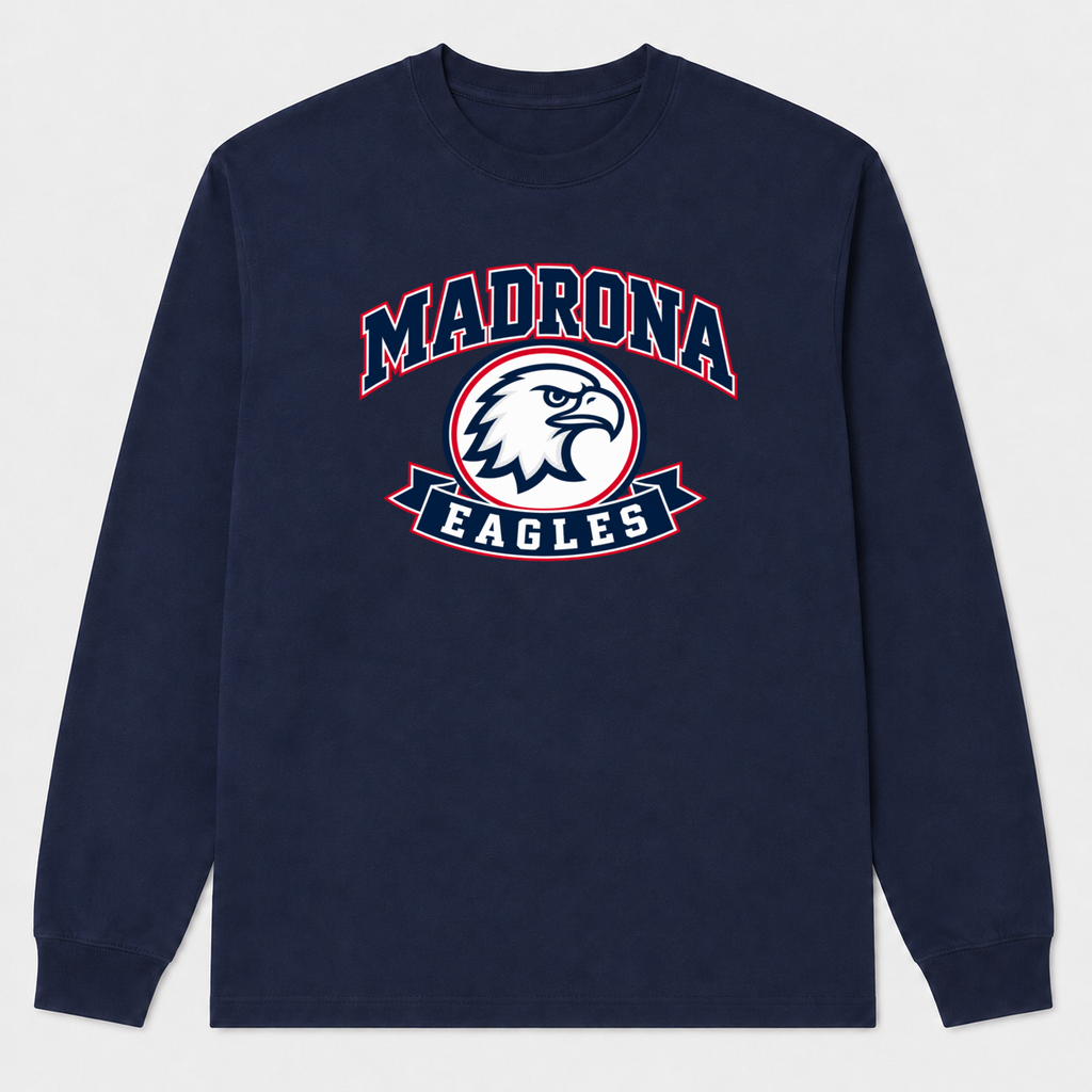 Madrona long-sleeve shirt with Design 2