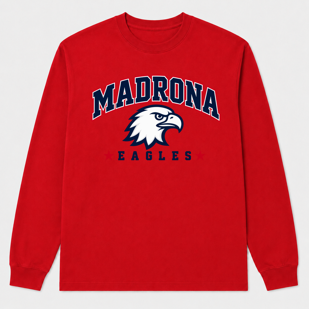Madrona Long-sleeve Red Design 1