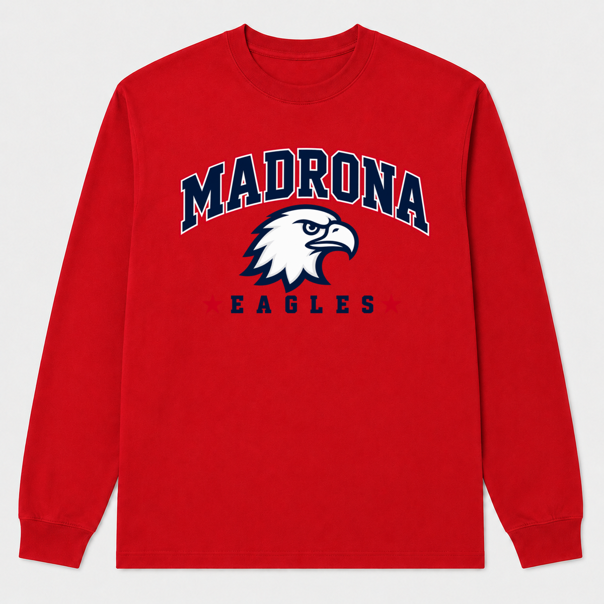Madrona Long-sleeve Red Design 1