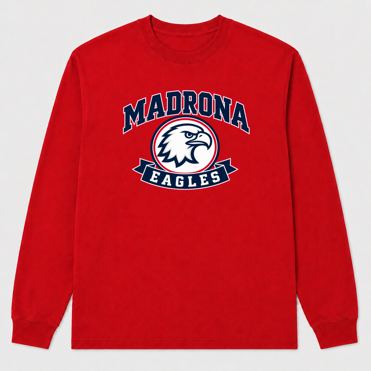 Madrona Long-sleeve Red Design 2