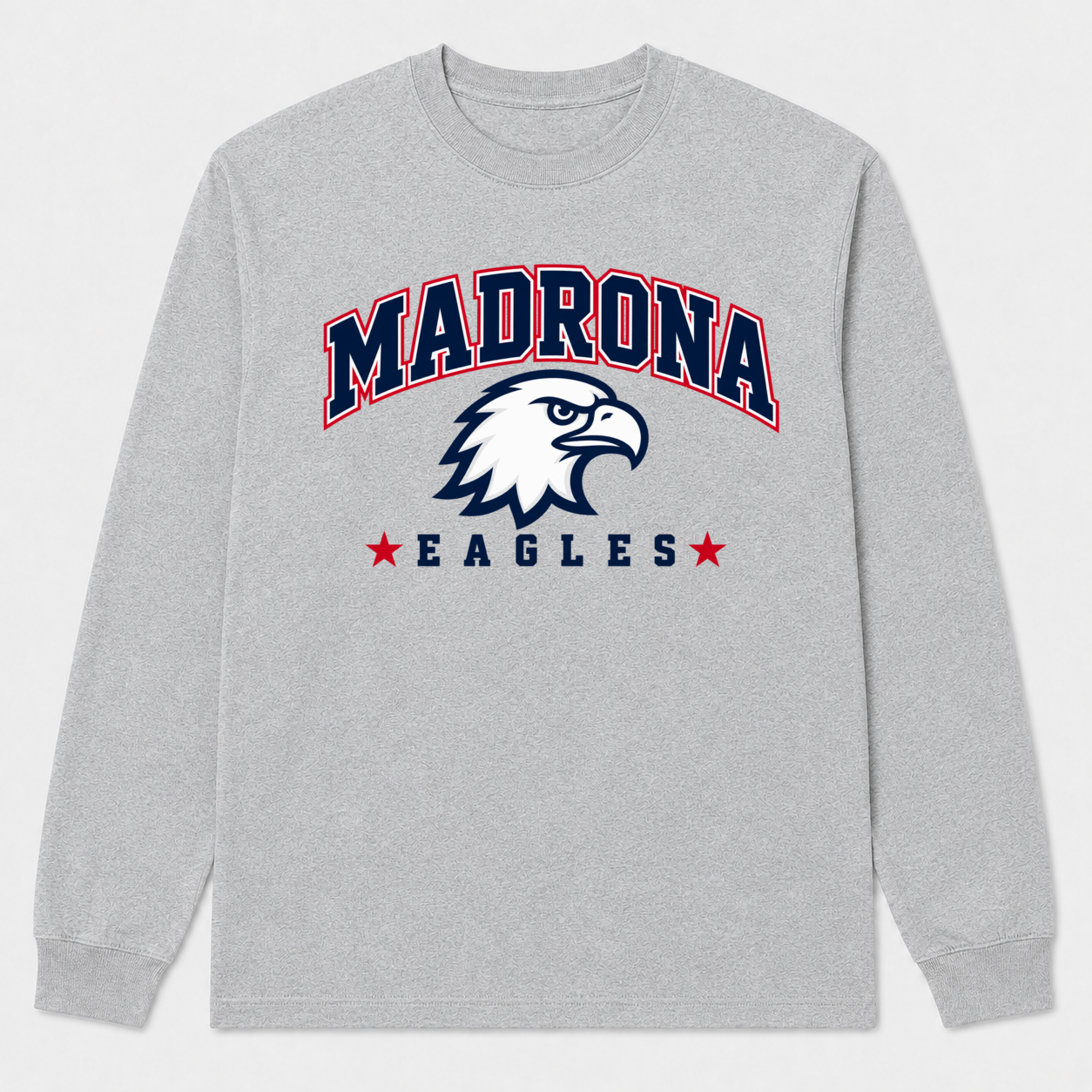 Madrona Long-sleeve Sport Gray Design 1