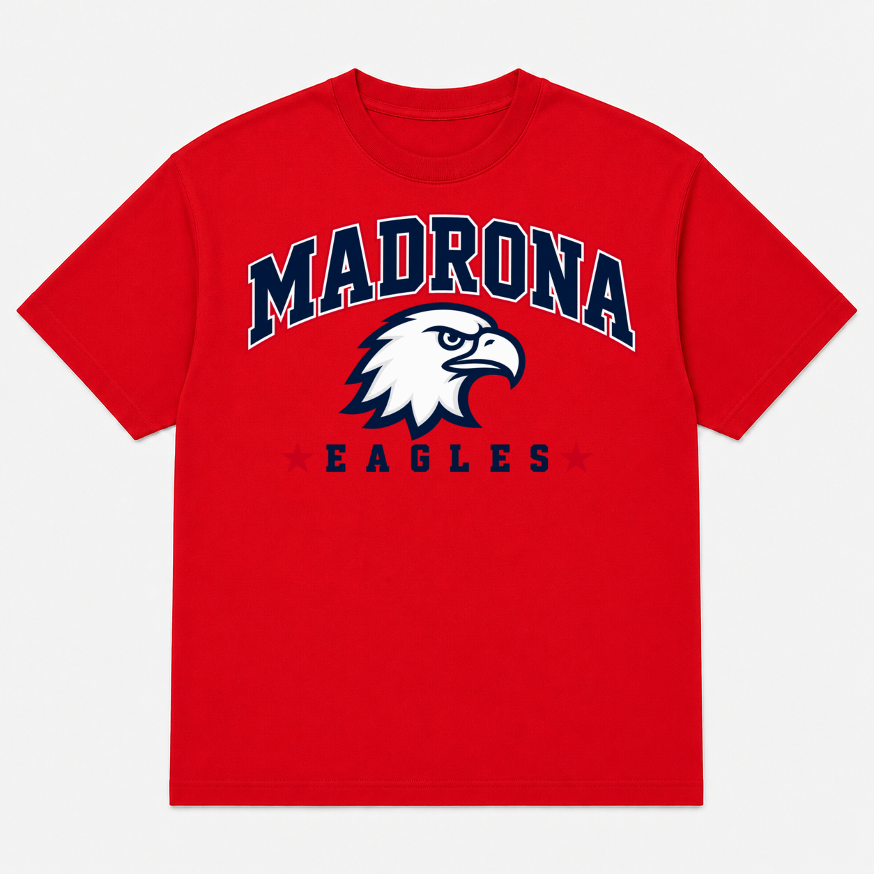 Madrona T-shirt Red Design 1