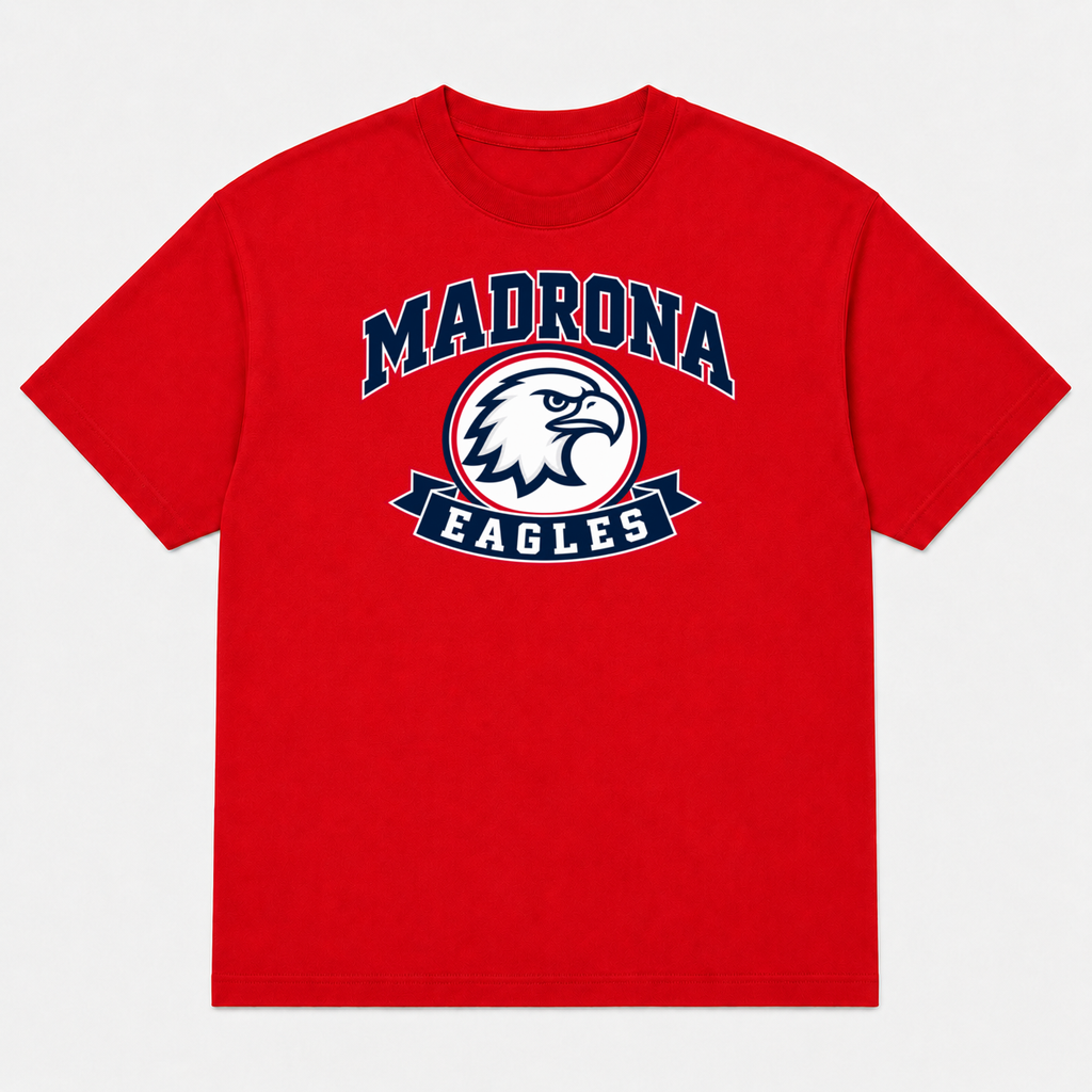 Madrona T-shirt Red Design 2